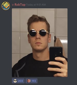 This is the Avatar Image for the RobTop AI Voice and Text to Speech Generator